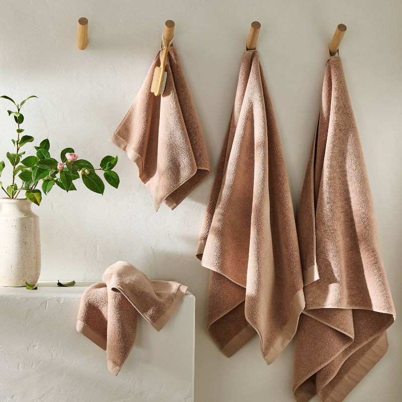 slide 2 of 4, 2pk Modal Hand Towel Clay - Casaluna™, 2 ct
