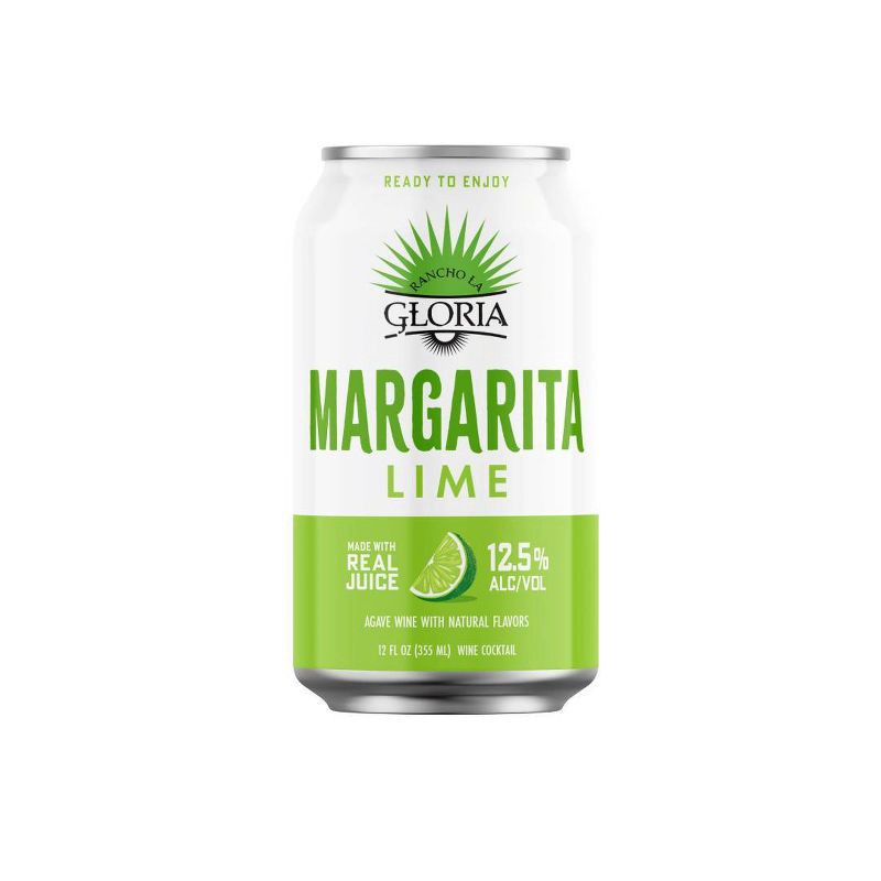 slide 1 of 3, Rancho La Gloria Lime Margarita - 4pk 355ml Cans, 4 ct; 355 ml