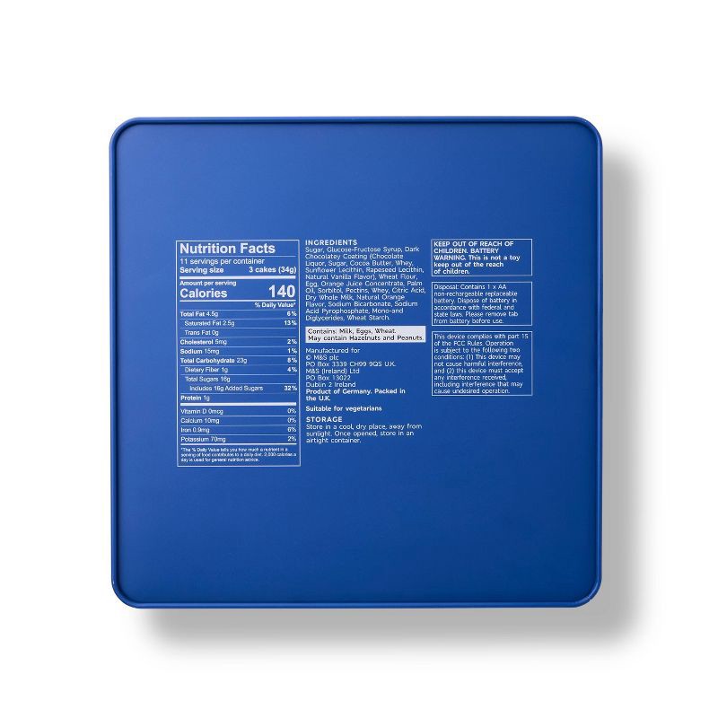 slide 2 of 4, M&S Big Ben Working Clock Tin with Dark Chocolate Orange Jaffa Cakes - 13.2oz, 13.2 oz