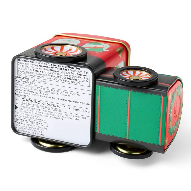 slide 2 of 3, M&S Christmas Hot Chocolate Train Gift Tin - 3.52oz, 3.52 oz