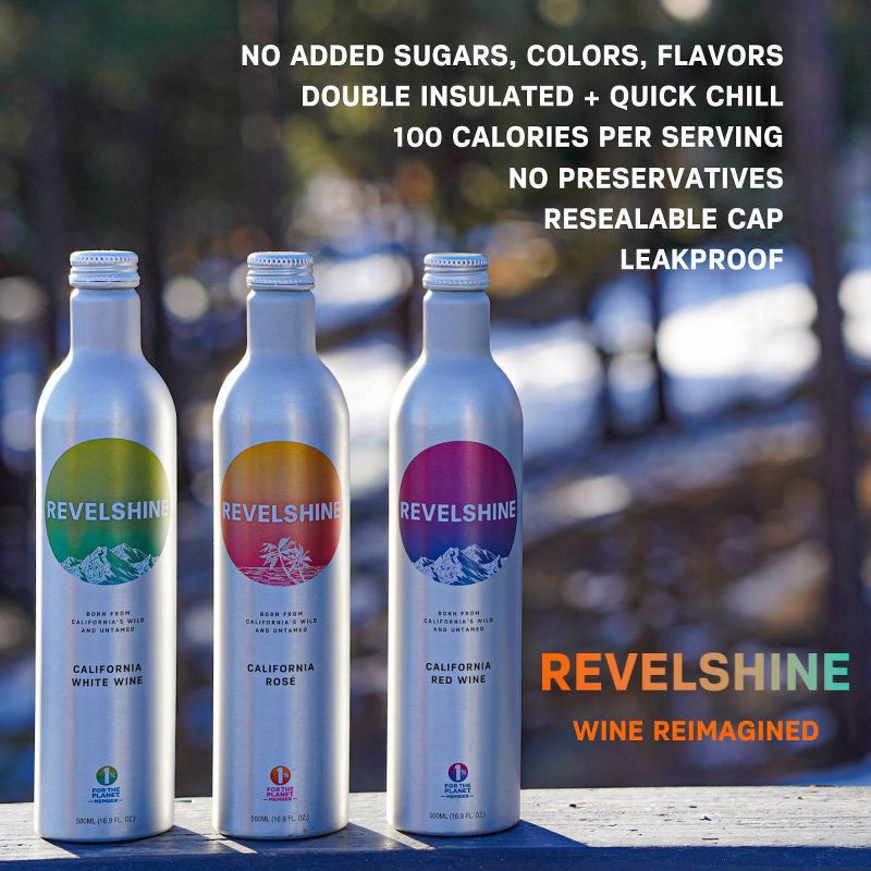 slide 3 of 4, Revelshine Wines Rosé - 500ml Can, 500 ml
