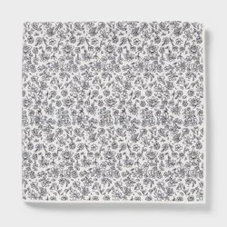 Quick Dry Waffle Floral Oversized Bath Towel Black - Room Essentials™