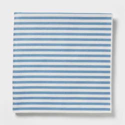 Quick Dry Waffle Striped Oversized Bath Towel Blue - Room Essentials™