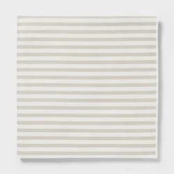 Quick Dry Waffle Striped Oversized Bath Towel Tan - Room Essentials™