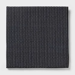 Quick Dry Waffle Dotted Striped Oversized Bath Towel Black - Room Essentials™