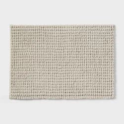 17"x24" Chunky Chenille Cushion Foam Bath Rug Tan - Room Essentials™