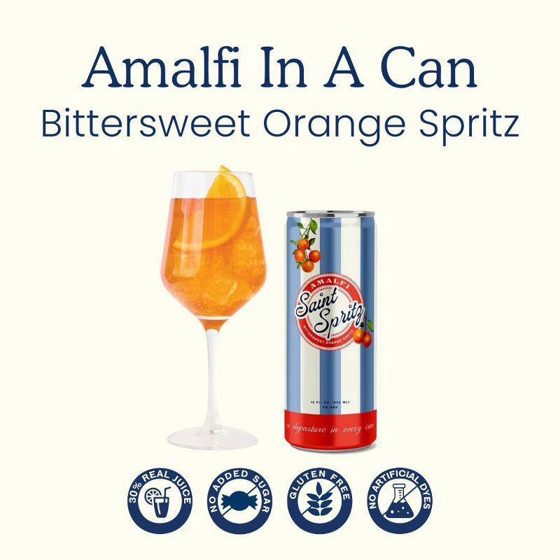 slide 2 of 7, Saint Spritz Amalfi - 4pk/12 fl oz Cans, 4 ct; 12 fl oz