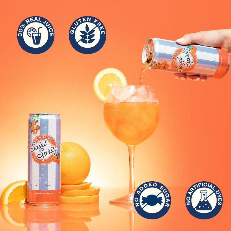 slide 6 of 7, Saint Spritz Amalfi - 4pk/12 fl oz Cans, 4 ct; 12 fl oz