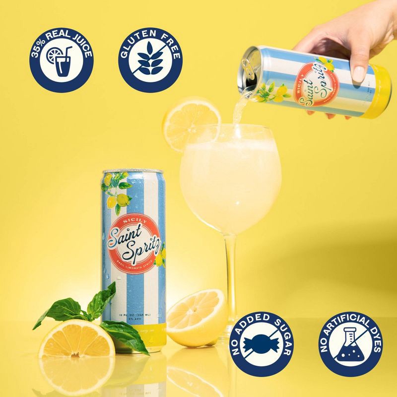 slide 7 of 8, Saint Spritz Sicily - 4pk/12 fl oz Cans, 4 ct; 12 fl oz