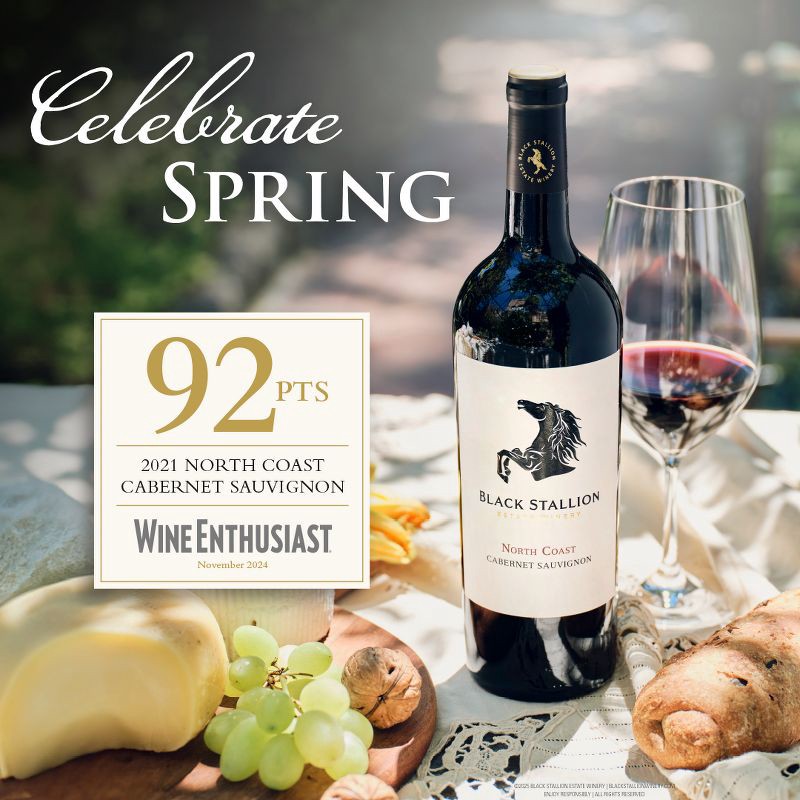 slide 3 of 6, Black Stallion North Coast Cabernet Sauvignon - 750ml Bottle, 750 ml