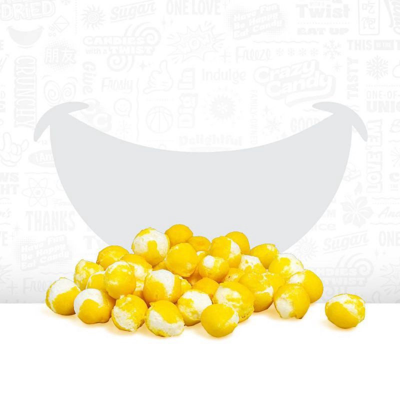 slide 3 of 4, Crazy Candy Freeze Dried Candy - Lemon - 2.4oz, 2.4 oz