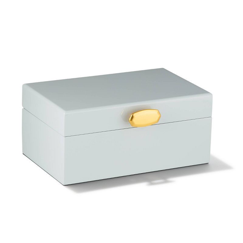 slide 1 of 2, Kendra Scott Medium Jewelry Box - Dark Gray: Wood Storage for Accessories, 13+ Years, 8"x5"x3.5", 1 ct