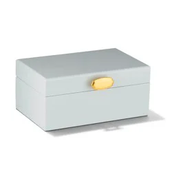 Kendra Scott Medium Jewelry Box - Dark Gray: Wood Storage for Accessories, 13+ Years, 8"x5"x3.5"