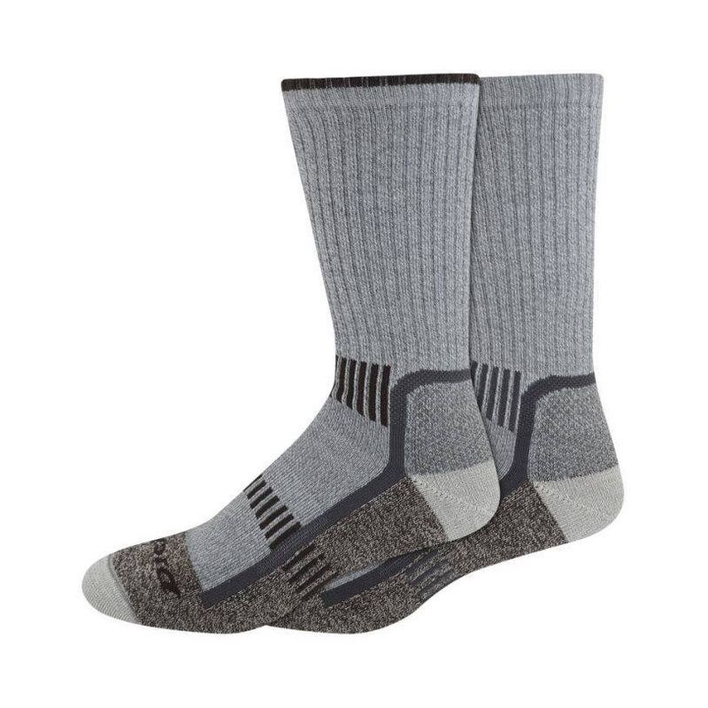 slide 1 of 1, Dickies Men's Merino Wool Crew Socks - Light Gray 6-12, 1 ct