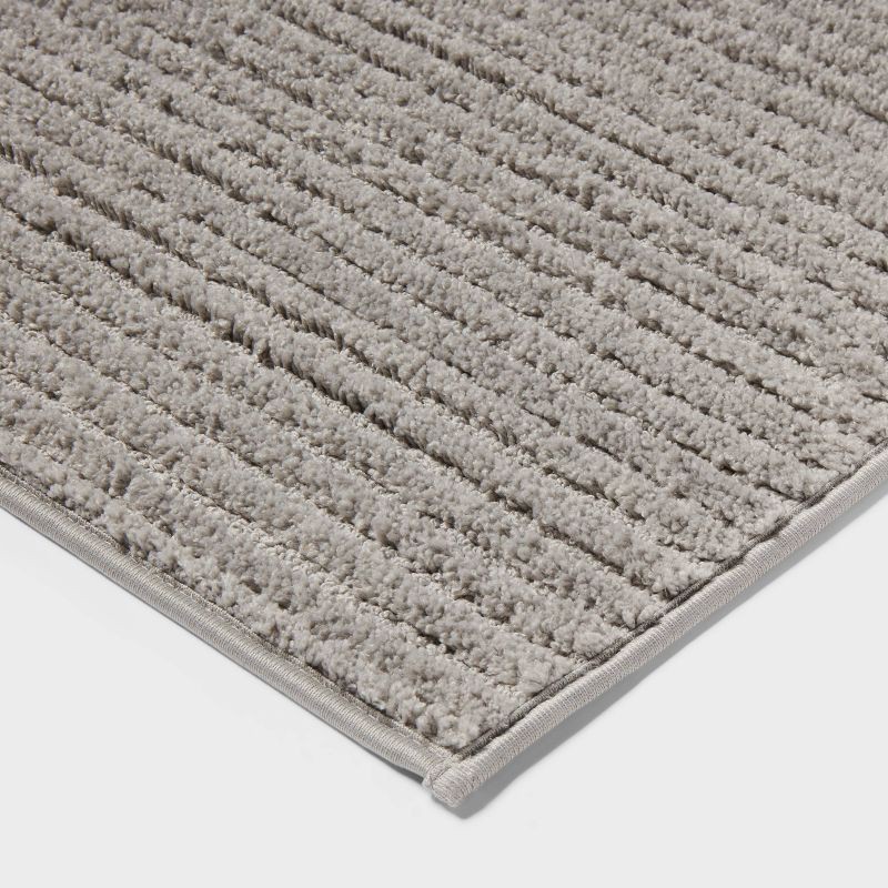 slide 3 of 4, 2pk Quick Dry Bath Rug Set Jet Gray - Threshold™, 2 ct