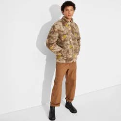 Men's High Pile Fleece Jacket - Original Use™ Beige M
