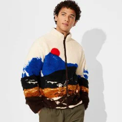 Men's High Pile Fleece Jacket - Original Use™ Sunrise M