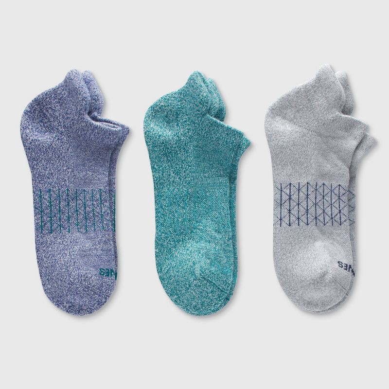 slide 6 of 6, Hanes Men's 3pk Absolute Active Cushioned Heel Shield Socks - Assorted Grays 6-12: Breathable, Arch Support, 3 ct