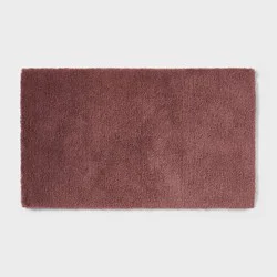 24"x40" Spa Plush Bath Rug Dark Mauve - Threshold™