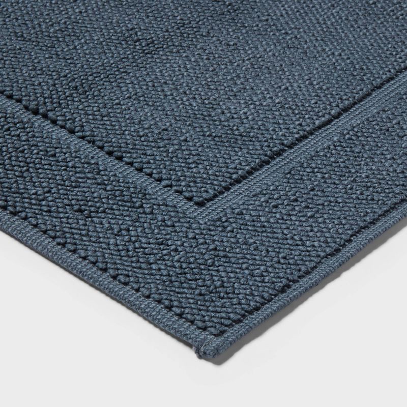 slide 3 of 4, 21"x34" Spa Plush Bath Mat Slate Blue - Threshold™, 1 ct