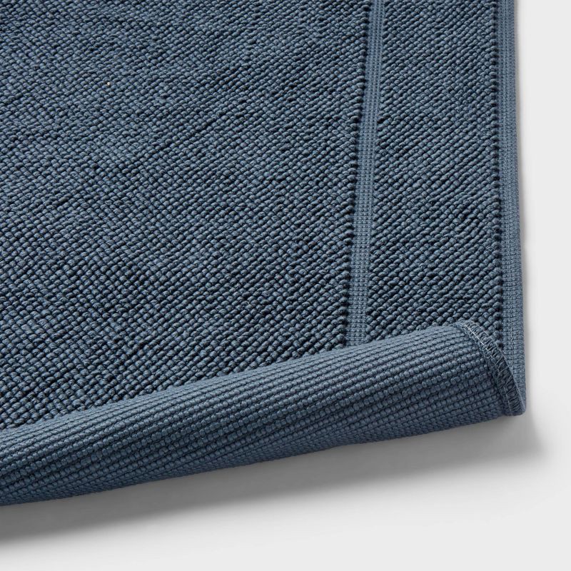 slide 4 of 4, 21"x34" Spa Plush Bath Mat Slate Blue - Threshold™, 1 ct