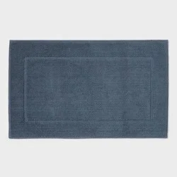 21"x34" Spa Plush Bath Mat Slate Blue - Threshold™
