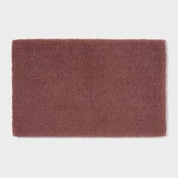 21"x34" Spa Plush Bath Rug Dark Mauve - Threshold™