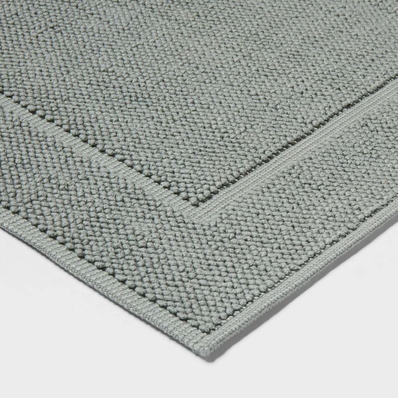 slide 3 of 4, 21"x34" Spa Plush Bath Mat Sage Green - Threshold™, 1 ct