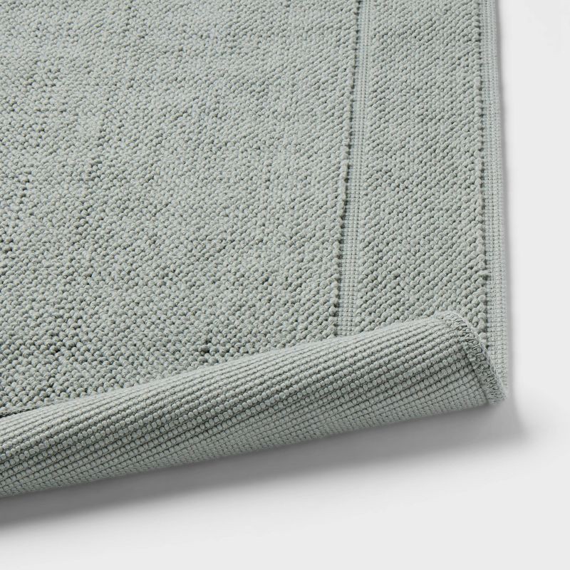 slide 4 of 4, 21"x34" Spa Plush Bath Mat Sage Green - Threshold™, 1 ct
