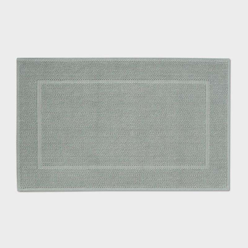 slide 1 of 4, 21"x34" Spa Plush Bath Mat Sage Green - Threshold™, 1 ct