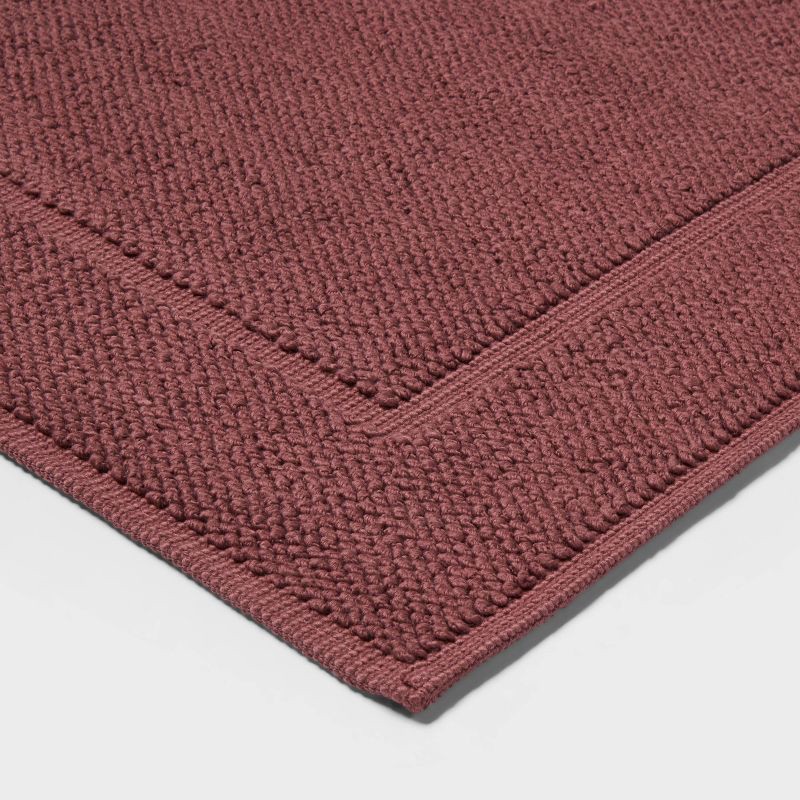 slide 3 of 4, 21"x34" Spa Plush Bath Mat Dark Mauve - Threshold™, 1 ct