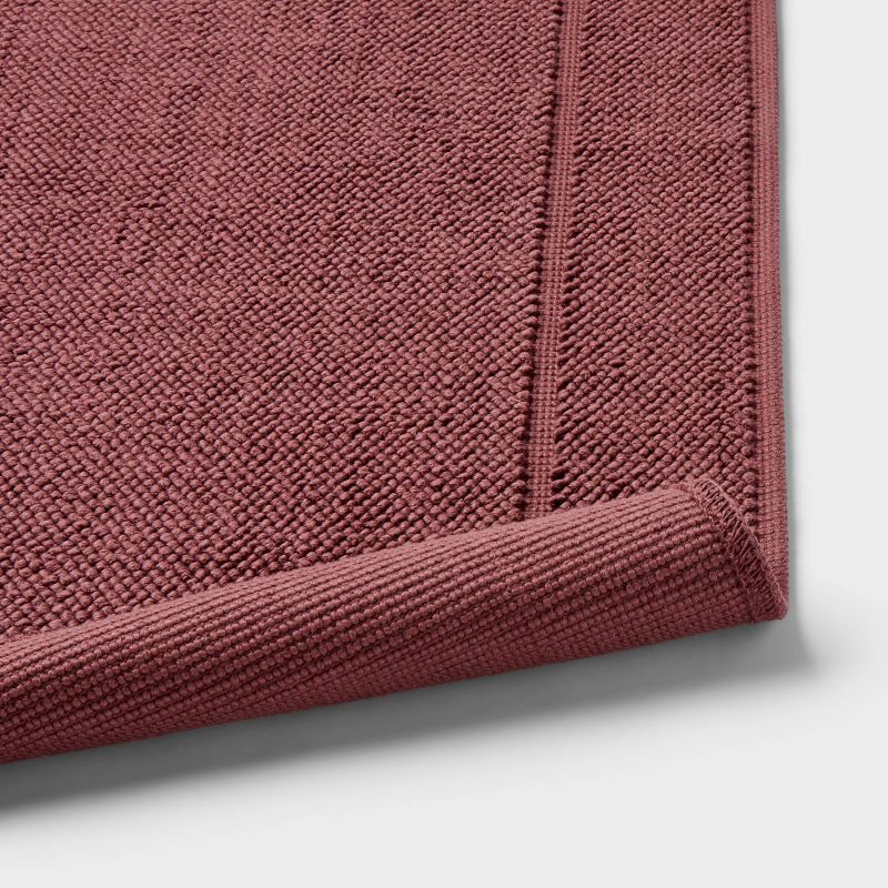 slide 4 of 4, 21"x34" Spa Plush Bath Mat Dark Mauve - Threshold™, 1 ct