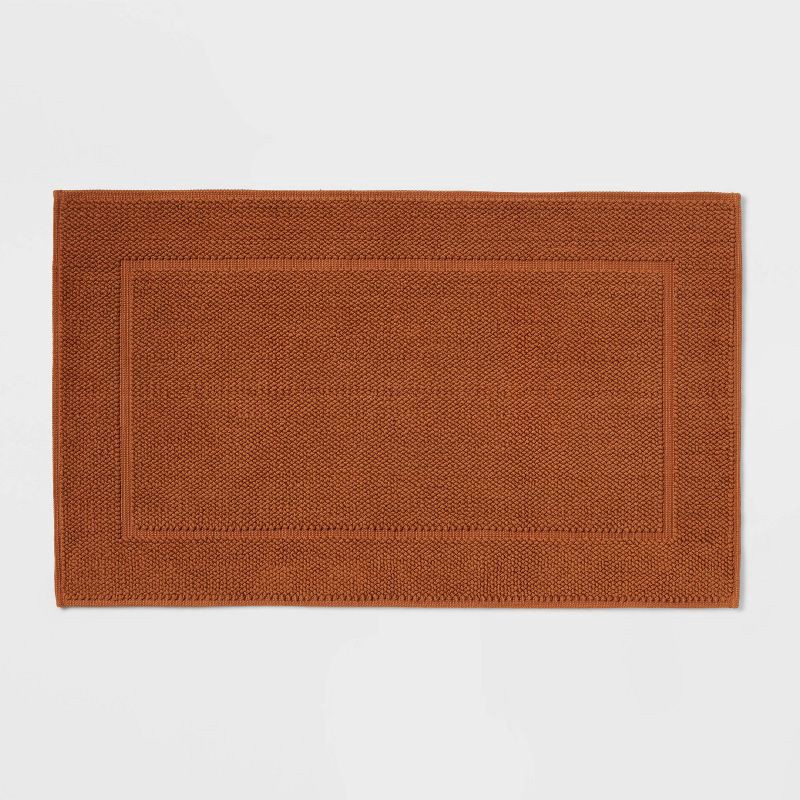slide 1 of 4, 21"x34" Spa Plush Bath Mat Caramel - Threshold™, 1 ct