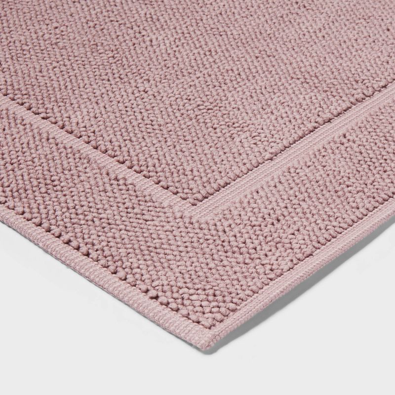 slide 3 of 4, 21"x34" Spa Plush Bath Mat Mauve - Threshold™, 1 ct