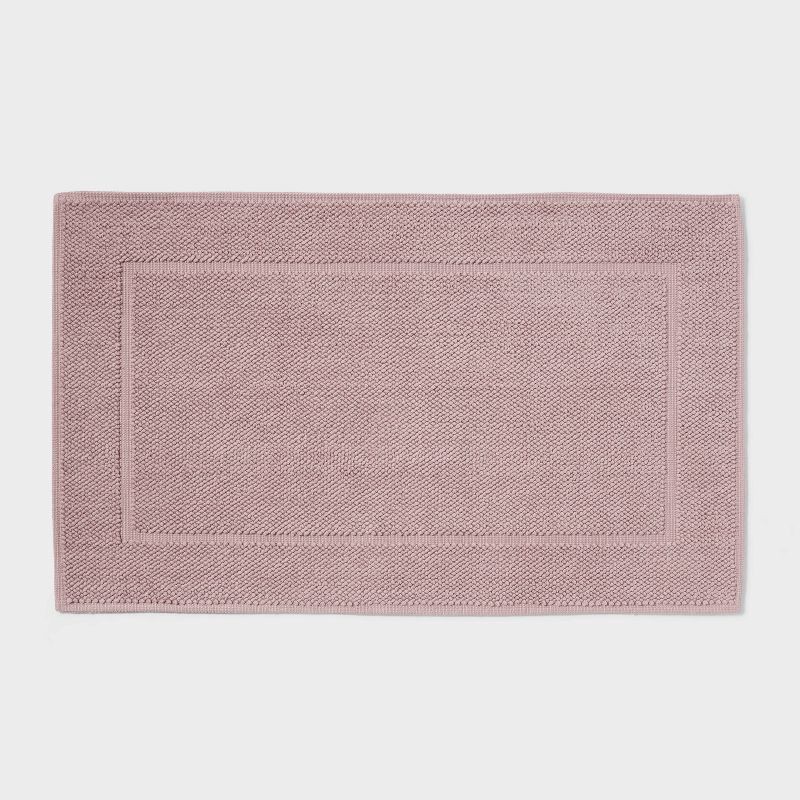 slide 1 of 4, 21"x34" Spa Plush Bath Mat Mauve - Threshold™, 1 ct