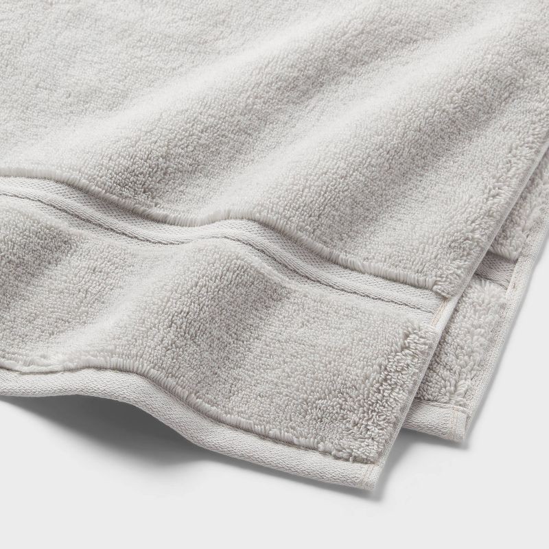 slide 4 of 5, 2pk Spa Plush Hand Towel Set Light Gray - Threshold™, 2 ct