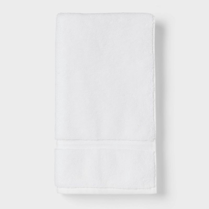 slide 3 of 5, 2pk Spa Plush Hand Towel Set White - Threshold™, 2 ct