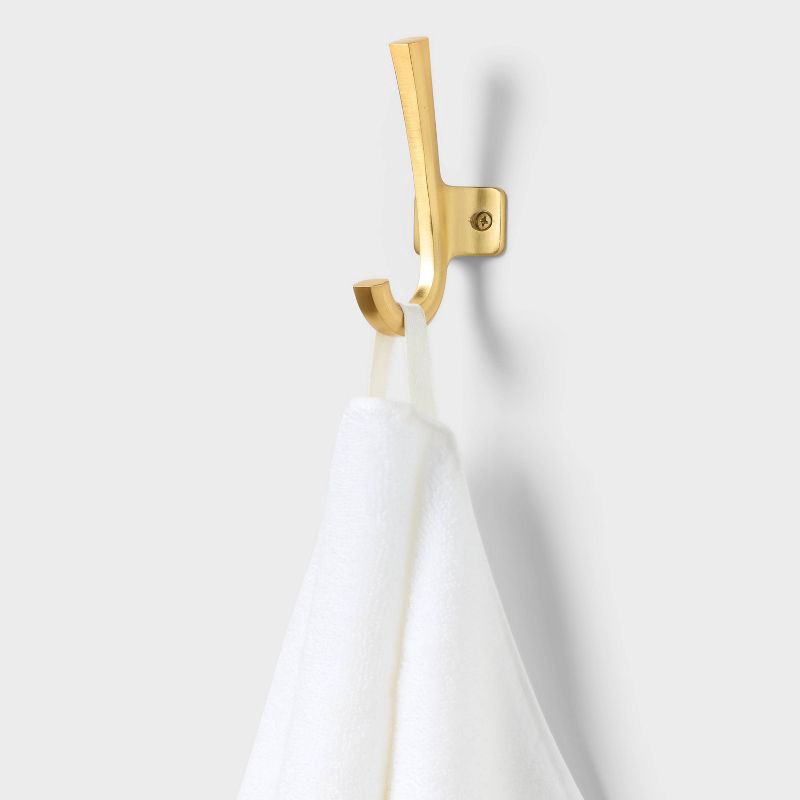 slide 5 of 5, 2pk Spa Plush Hand Towel Set White - Threshold™, 2 ct