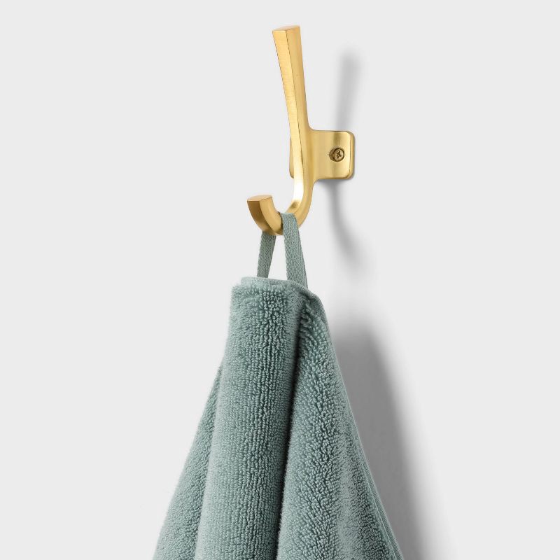 slide 5 of 5, 2pk Spa Plush Hand Towel Set Sage Green - Threshold™, 2 ct