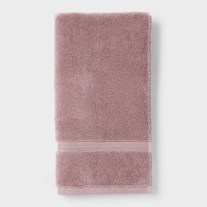 slide 3 of 5, 2pk Spa Plush Hand Towel Set Mauve - Threshold™, 2 ct