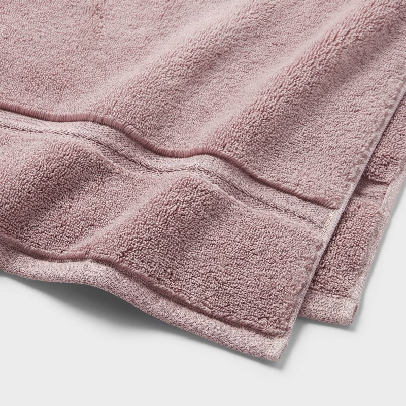 slide 4 of 5, 2pk Spa Plush Hand Towel Set Mauve - Threshold™, 2 ct