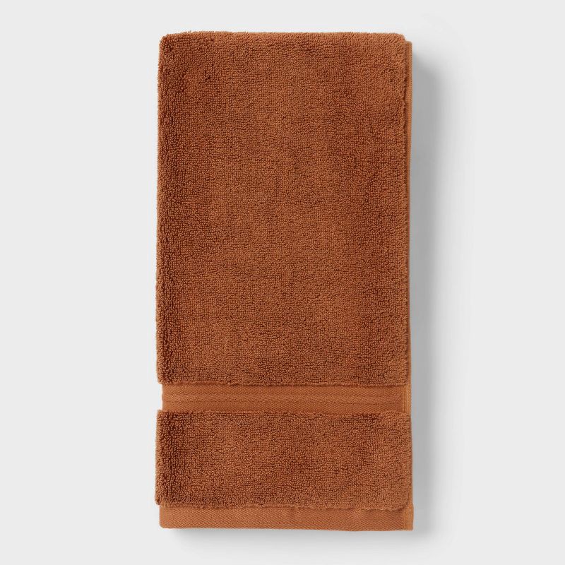 slide 3 of 5, 2pk Spa Plush Hand Towel Set Caramel - Threshold™, 2 ct