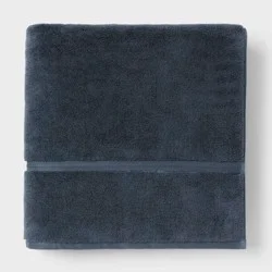 Oversized Spa Plush Bath Towel Slate Blue - Threshold™