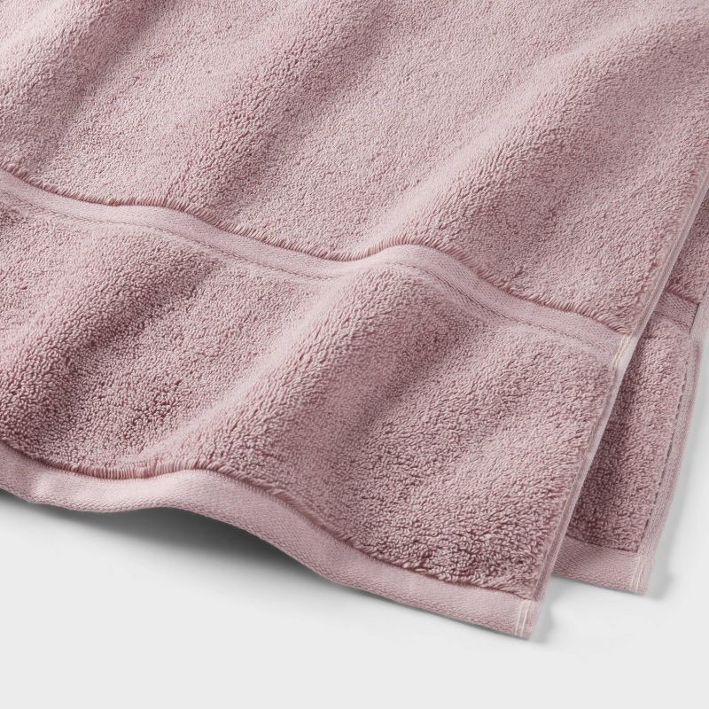 slide 3 of 5, Oversized Spa Plush Bath Towel Mauve - Threshold™, 1 ct
