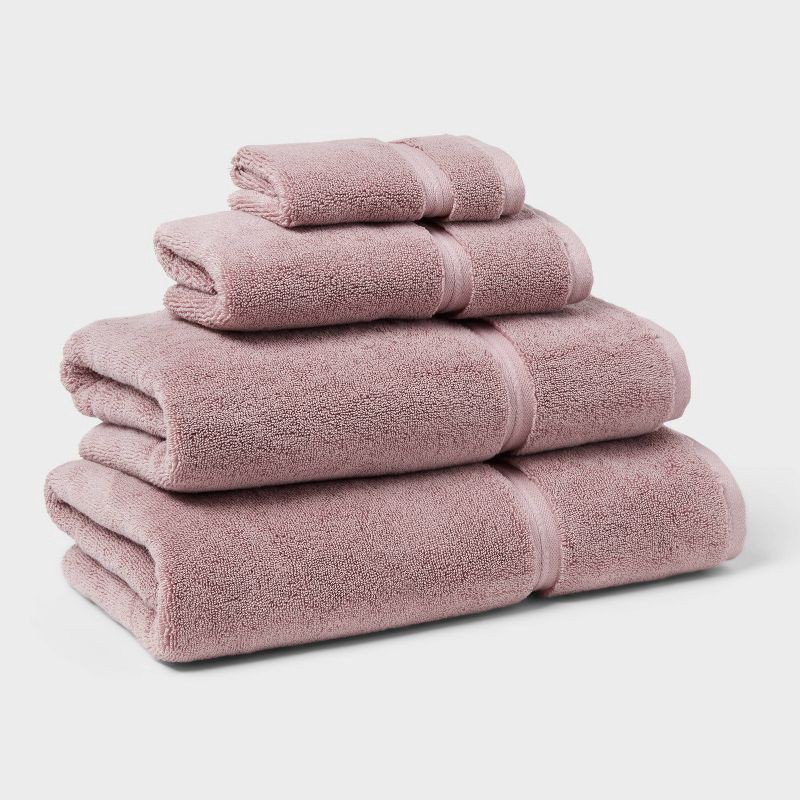 slide 4 of 5, Oversized Spa Plush Bath Towel Mauve - Threshold™, 1 ct