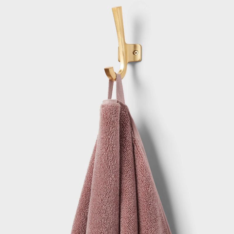 slide 5 of 5, Oversized Spa Plush Bath Towel Mauve - Threshold™, 1 ct