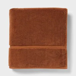 Oversized Spa Plush Bath Towel Caramel - Threshold™