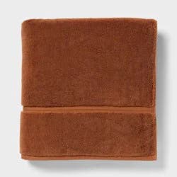 Oversized Spa Plush Bath Towel Caramel - Threshold™