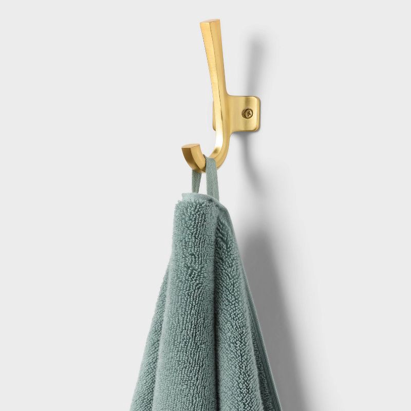 slide 4 of 5, Oversized Spa Plush Bath Towel Sage Green - Threshold™, 1 ct