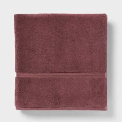 Oversized Spa Plush Bath Towel Dark Mauve - Threshold™